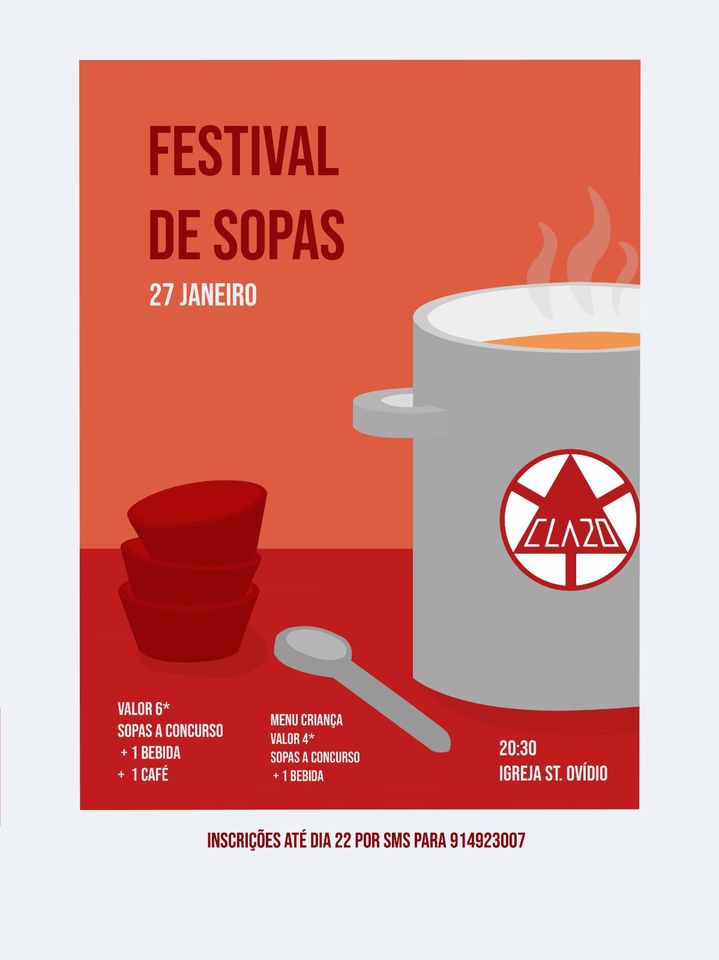 Inscrições até dia 22/01 para o número +351 914 923 007