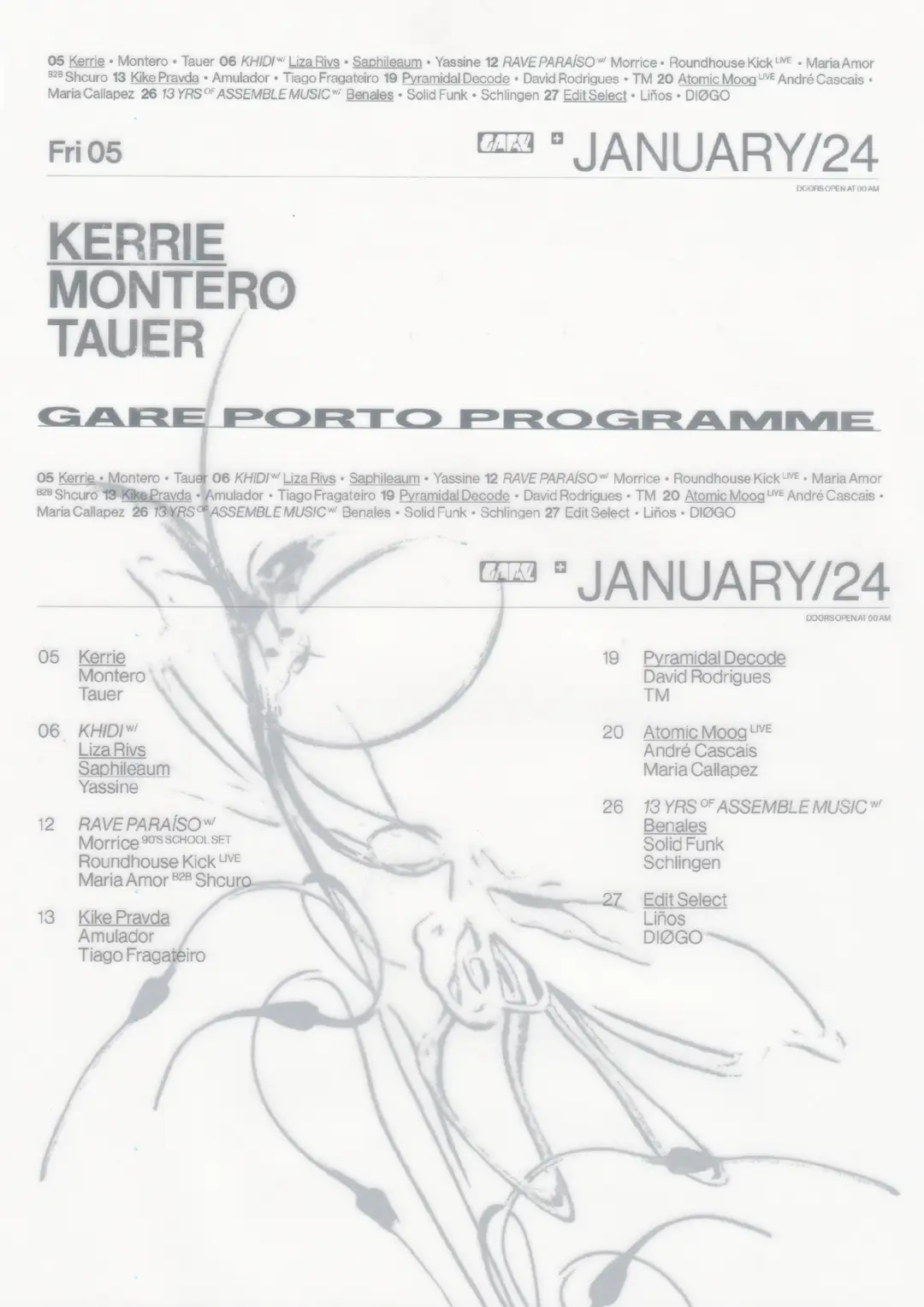 Kerrie + Montero + Tauer - Gare Porto