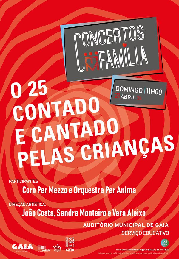 Concertos em Família O 25 contado e cantado...