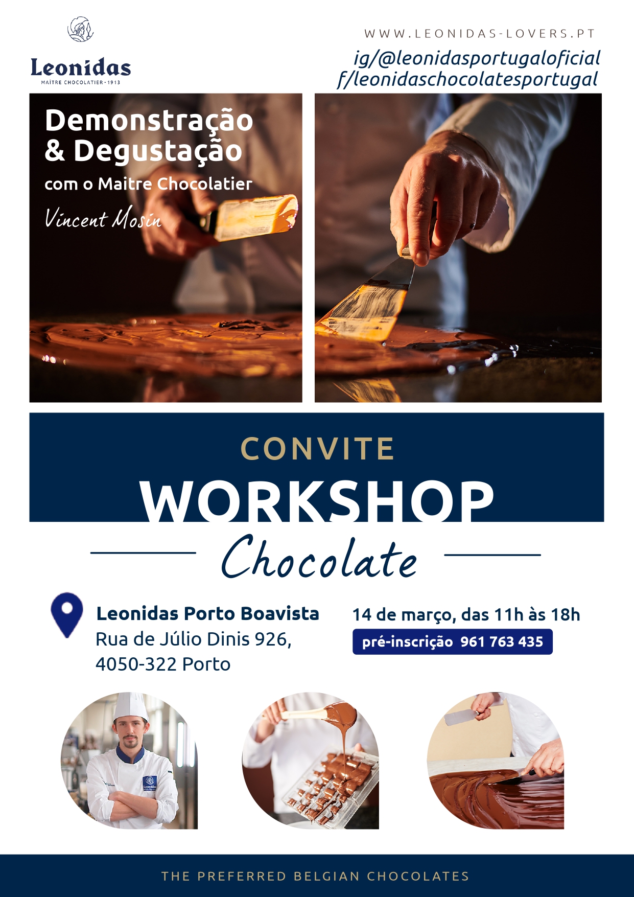 Demonstração e Degustação com o Maitre Chocolatier Vincent Mosin