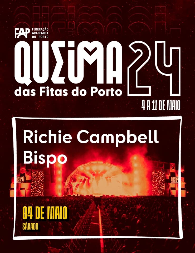Cartaz dia 04 Queima das fitas do Porto 2024