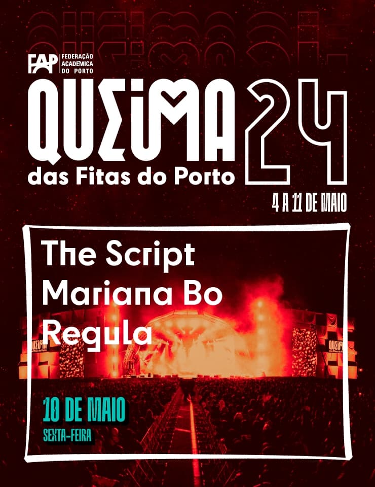 Cartaz dia 10 Queima das fitas do Porto 2024
