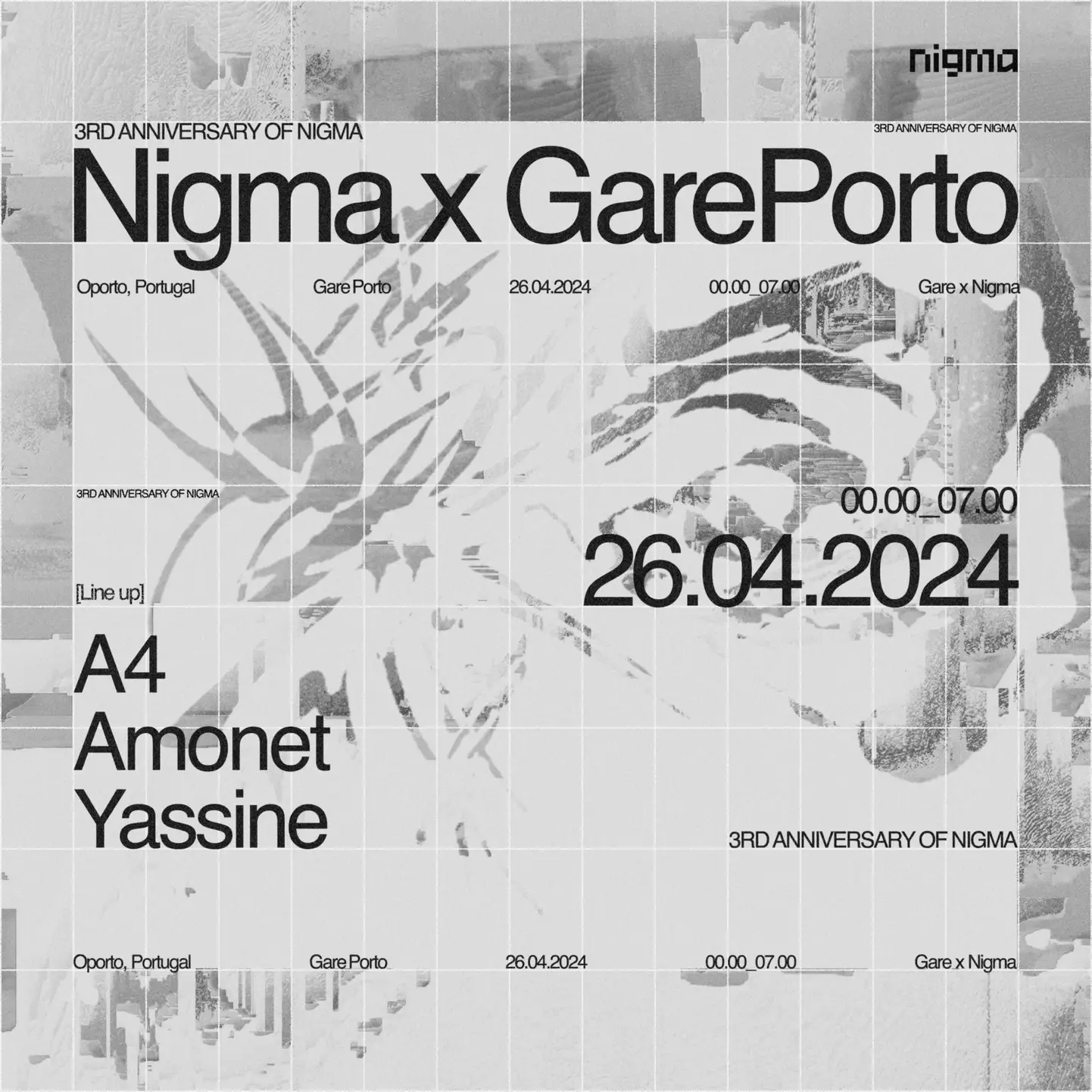 3º Aniversário da Nigma - A4 + Amonet + Yassine
