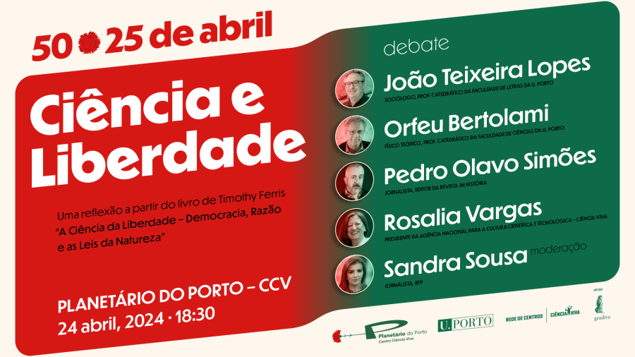 Ciência e Liberdade – debate dos 50 anos do 25 de Abril