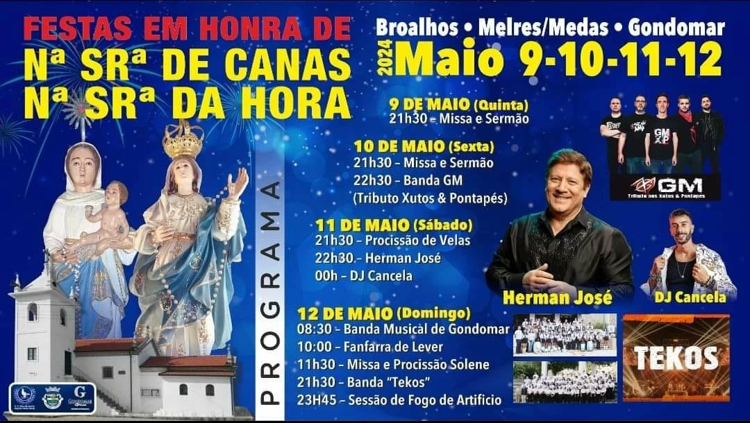 Festas Nossa Senhora De Canas 2024 - Broalhos