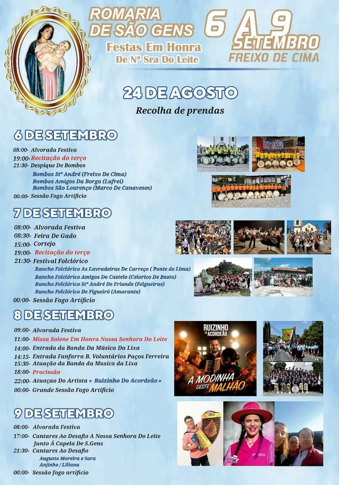 Festas Nossa Senhora do Leite 2024 - Freixo De Cima