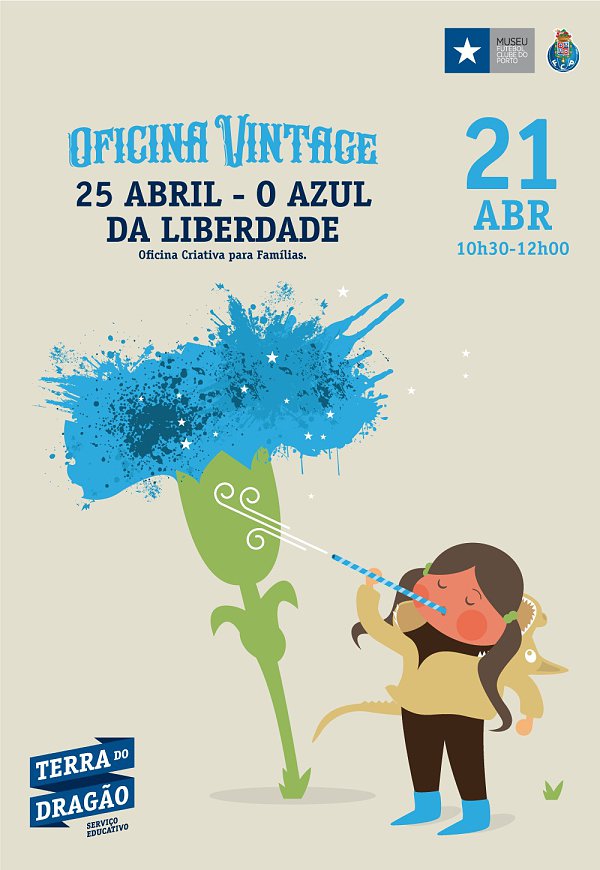 OFICINA VINTAGE - 25 DE ABRIL O AZUL DA LIBERDADE