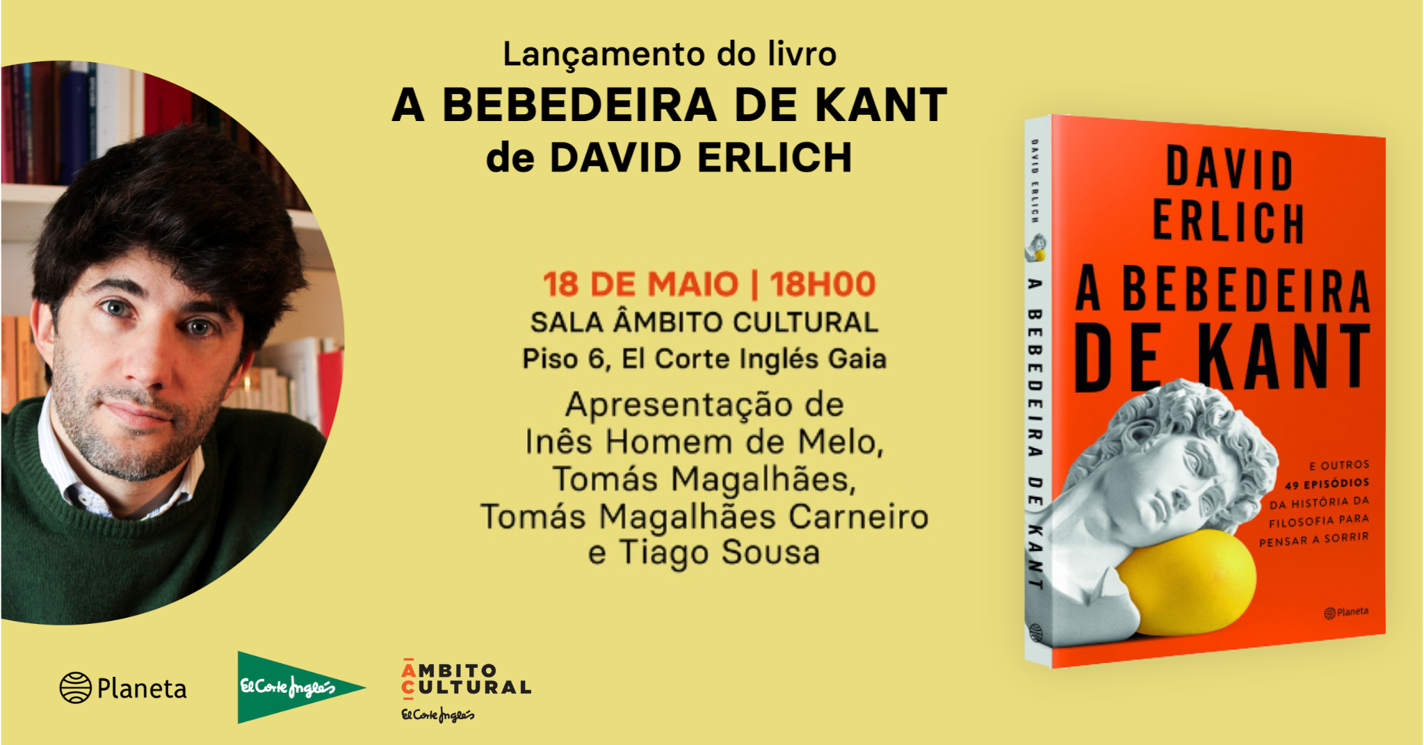 Lançamento do Livro “A Bebedeira de Kant” de David Erlich