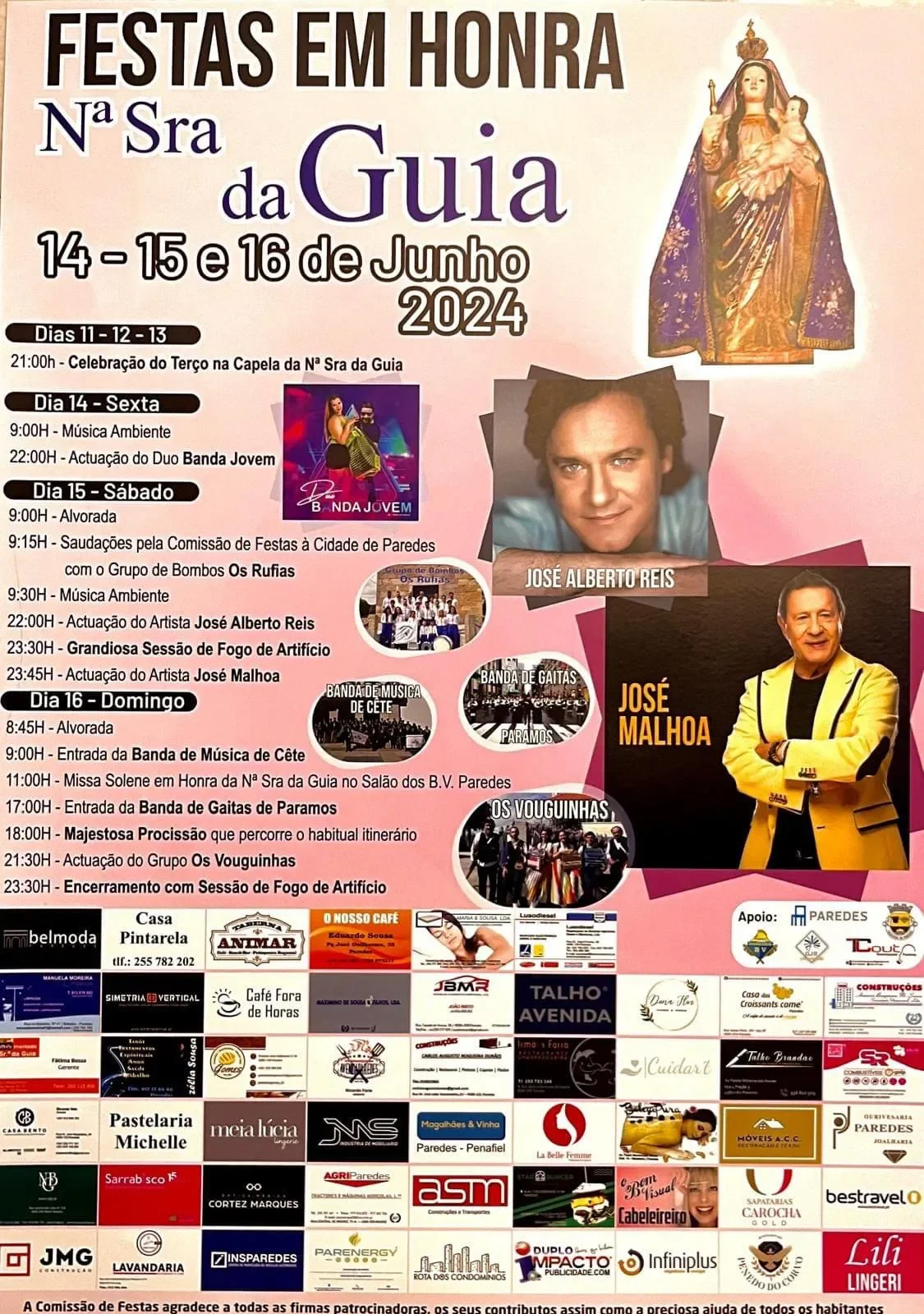 Festas Nossa Senhora da Guia 2024 - Paredes