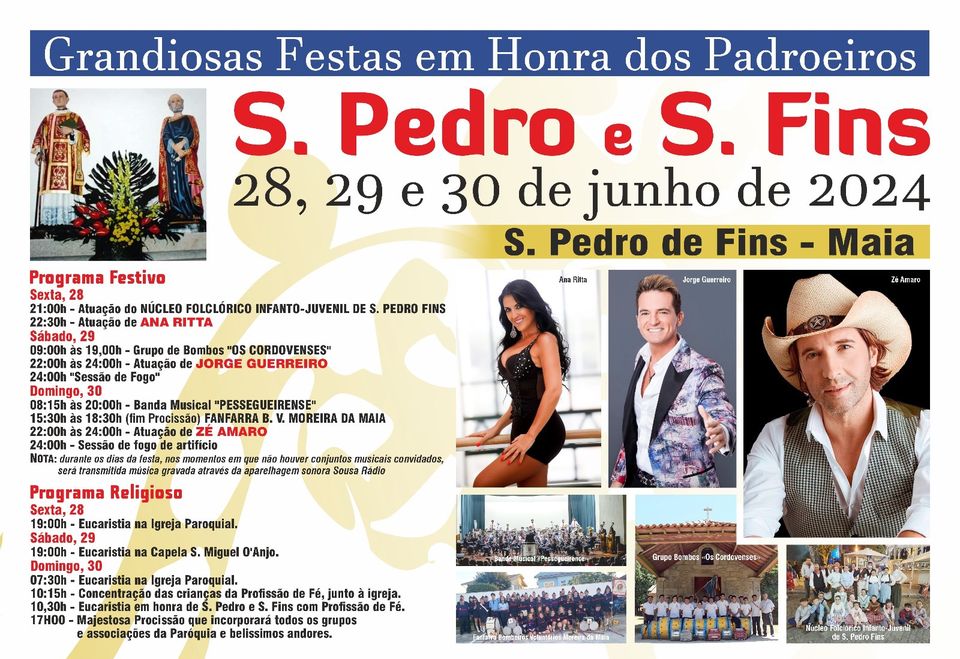Festas S. Pedro Fins 2024 - Maia