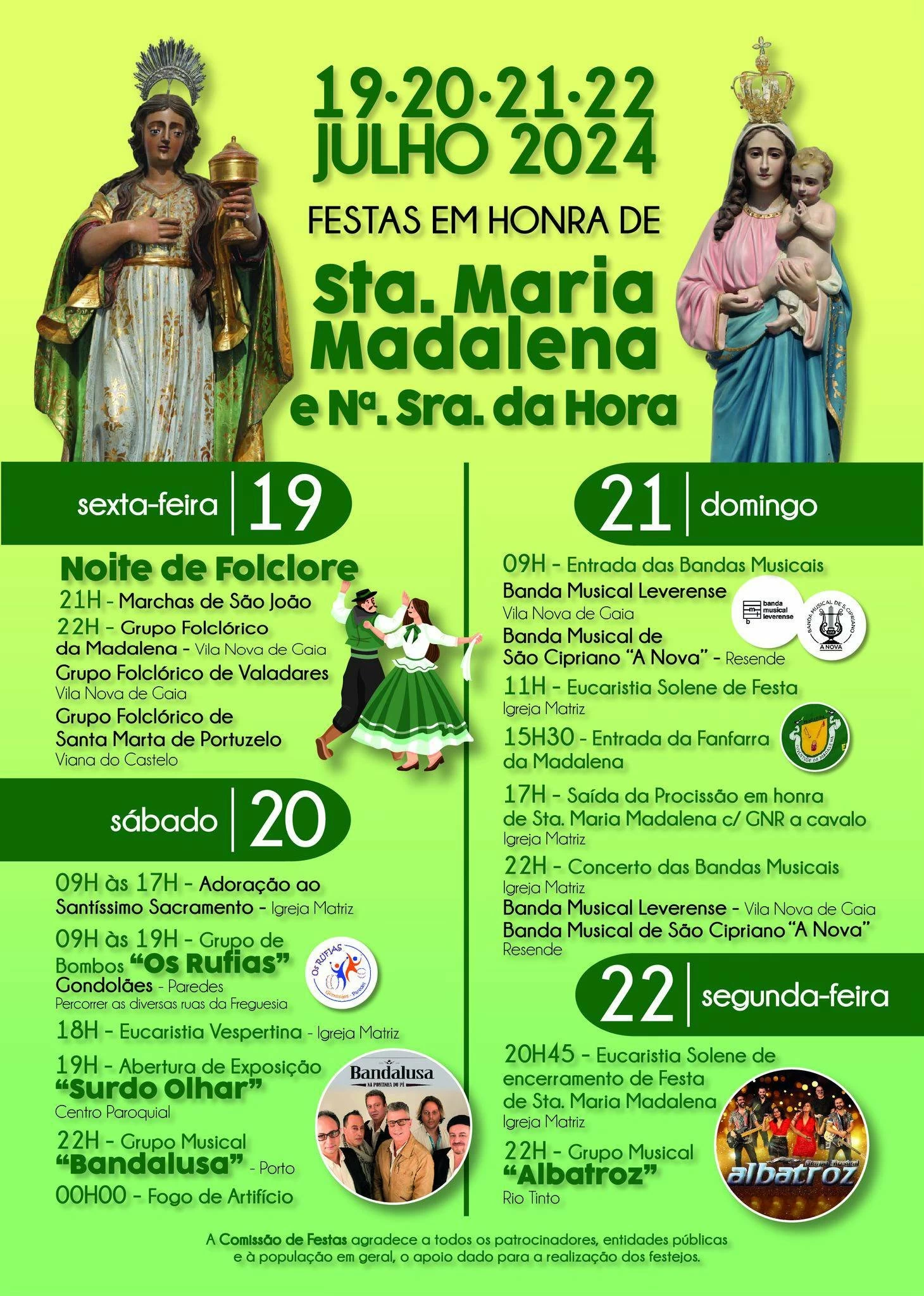 Festas de Santa Maria Madalena 2024 - Gaia