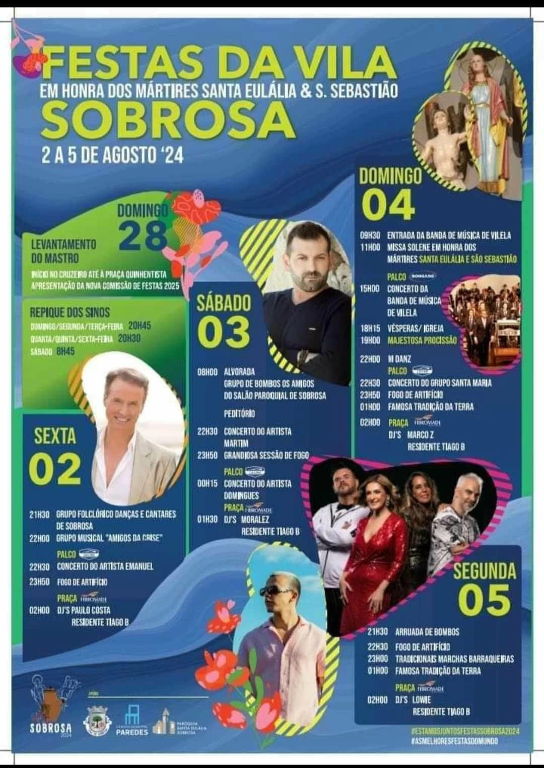 Festa dos Mártires Santa Eulália 2024 - Sobrosa