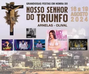 Venha celebrar e desfrutar das Festas em Honra do Nosso Senhor do Triunfo com muita música, tradições