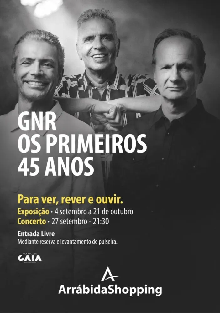 GNR: Os Primeiros 45 Anos no ArrábidaShopping
