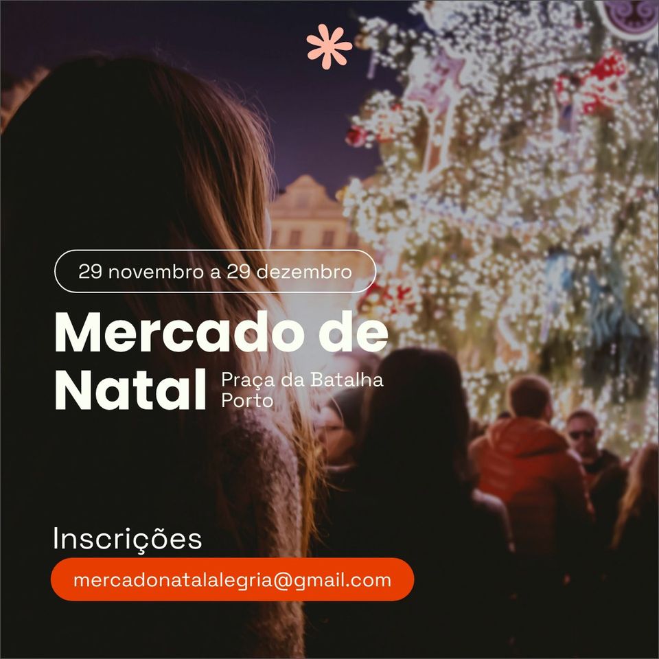 Mercado de Natal Porto 2024 na Praça da Batalha