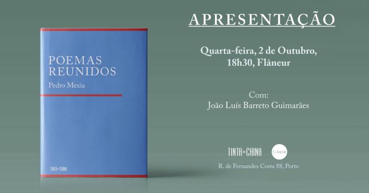 Apresentação: Poemas Reunidos de Pedro Mexia