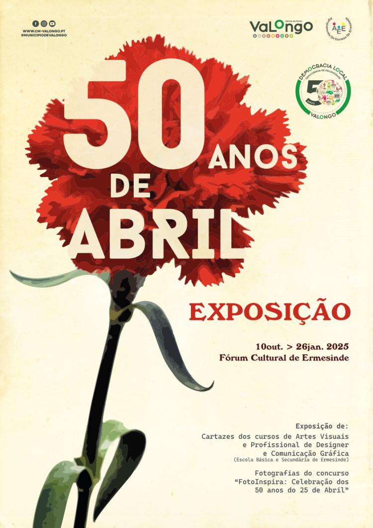 Fórum de Ermesinde acolhe Exposição '50 anos de Abril'