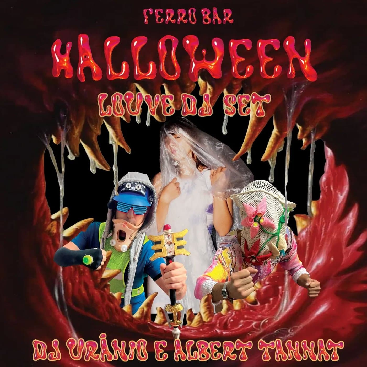 Louve + DJ Urânio e Albert Tannat - Halloween no Ferro