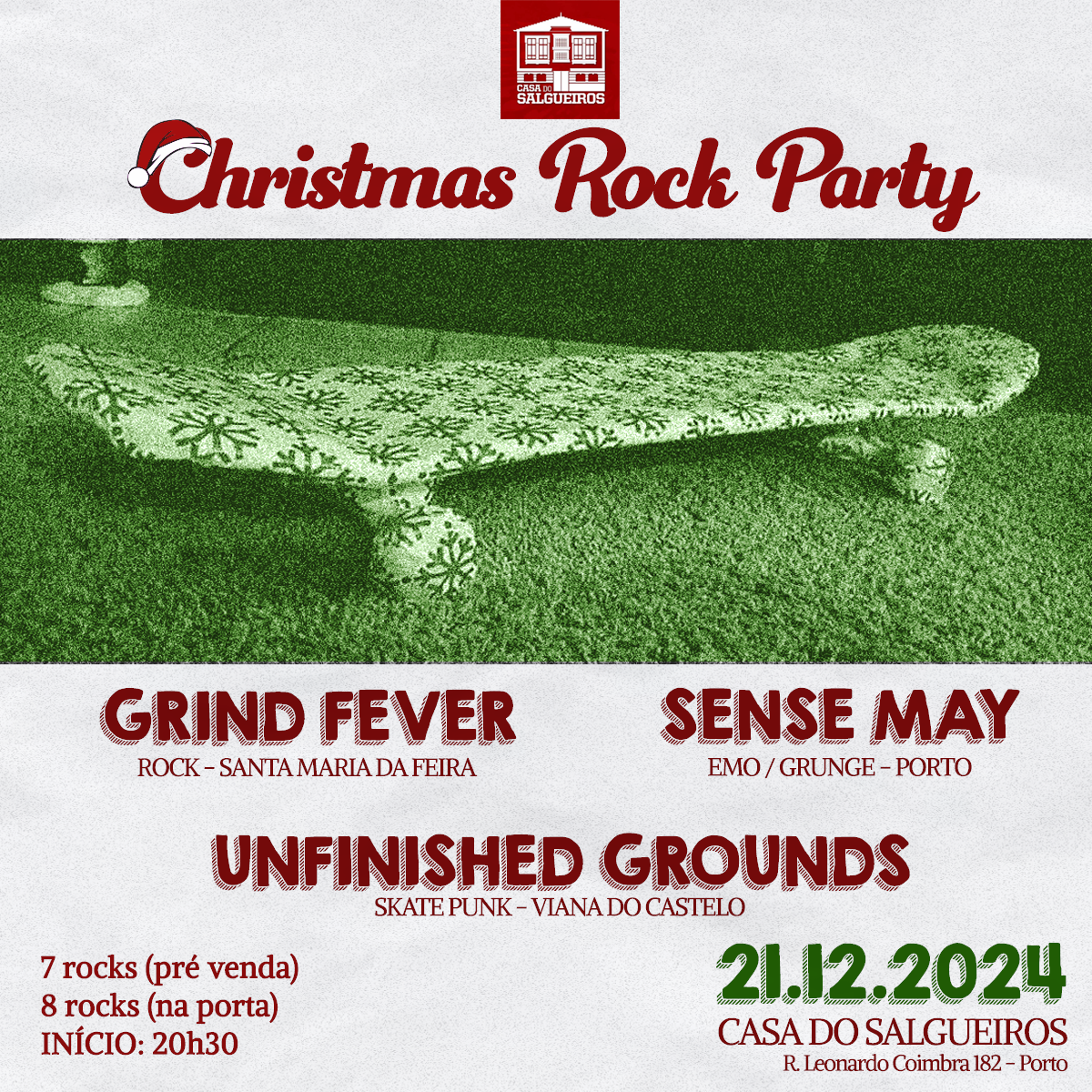 Christmas Rock Party - Sense May + Grind Fever + Unfinished Grounds