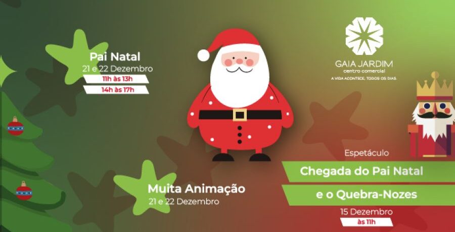 ESPÍRITO DE NATAL INVADE GAIA JARDIM EM DEZEMBRO