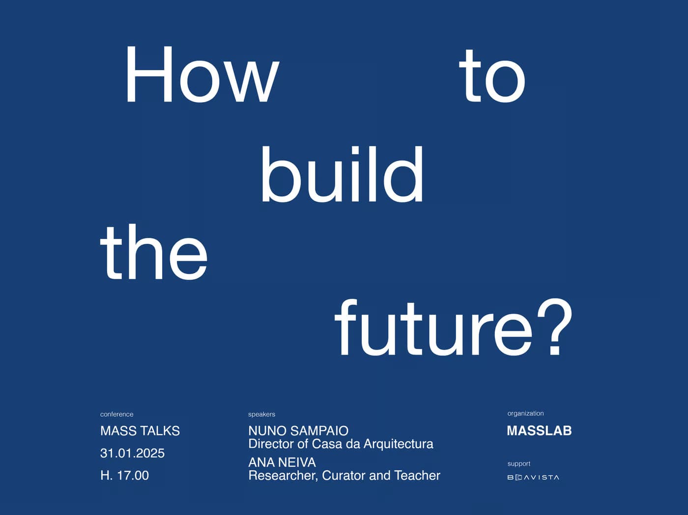 MASS Talks - Como Construir o Futuro