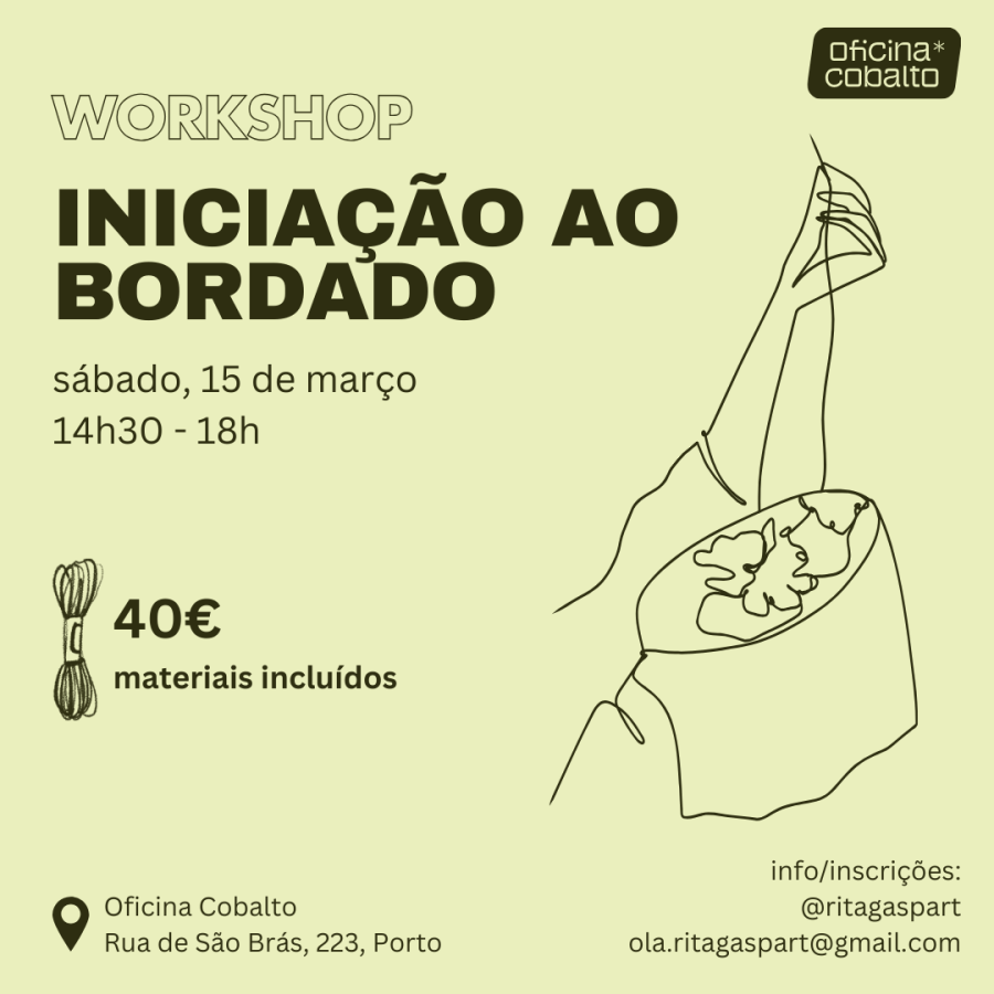 workshop de iniciação ao bordado aprende a bordar do zero