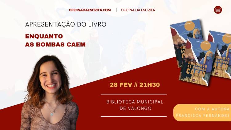 Apresentação do Livro Enquanto as Bombas Caem, de Francisca Fernandes