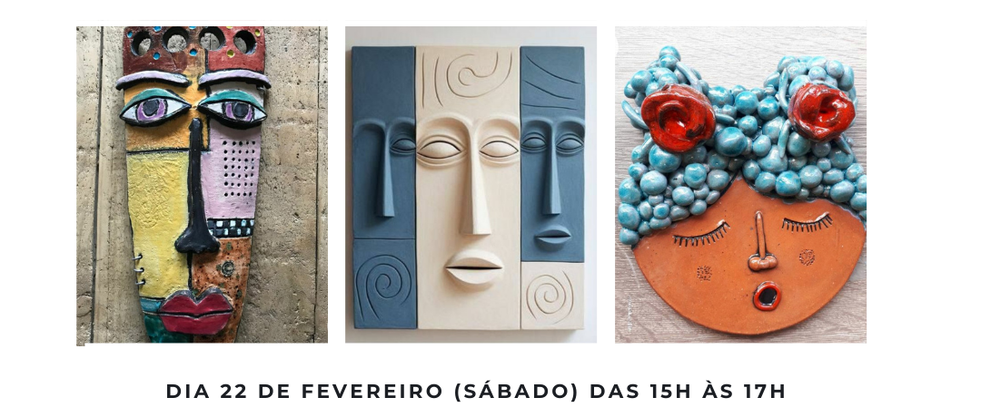 Para celebrar o carnaval propomos este workshop de cerâmica com a execução de uma máscara em cerâmica.