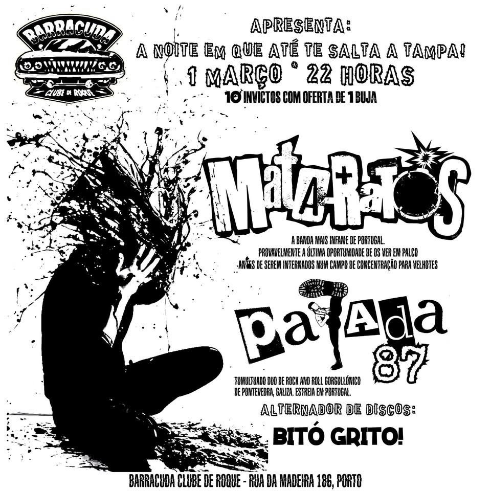 Mata-Ratos # Patada 87 (gal) - Alternador: Bitó Grito!