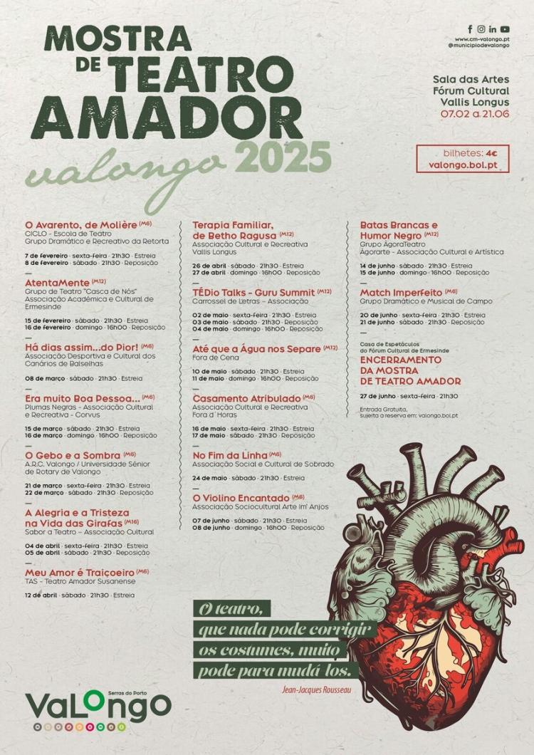 Mostra de Teatro Amador de Valongo regressa em 2025