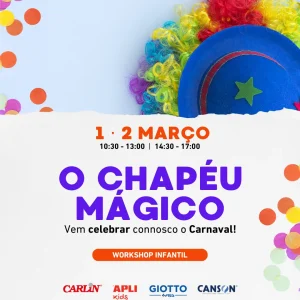 Mira Maia Shopping promove workshop criativo para crianças no Carnaval