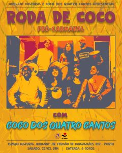 Roda de Coco Pré-Carnaval com Coco dos Quatro Cantos