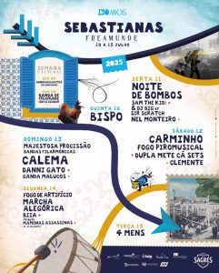 Sebastianas 2025 - Programação | Cartaz