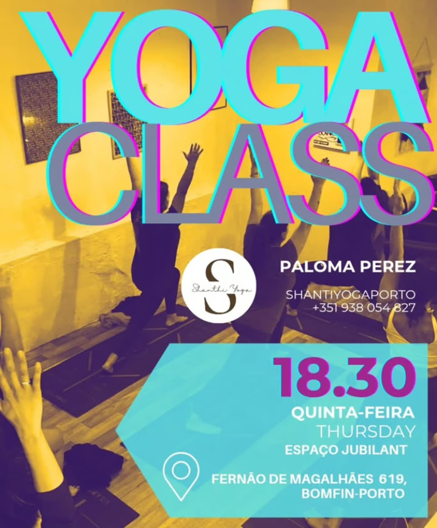 Aulas de Yoga com Paloma Perez (ShantiYogaPorto)