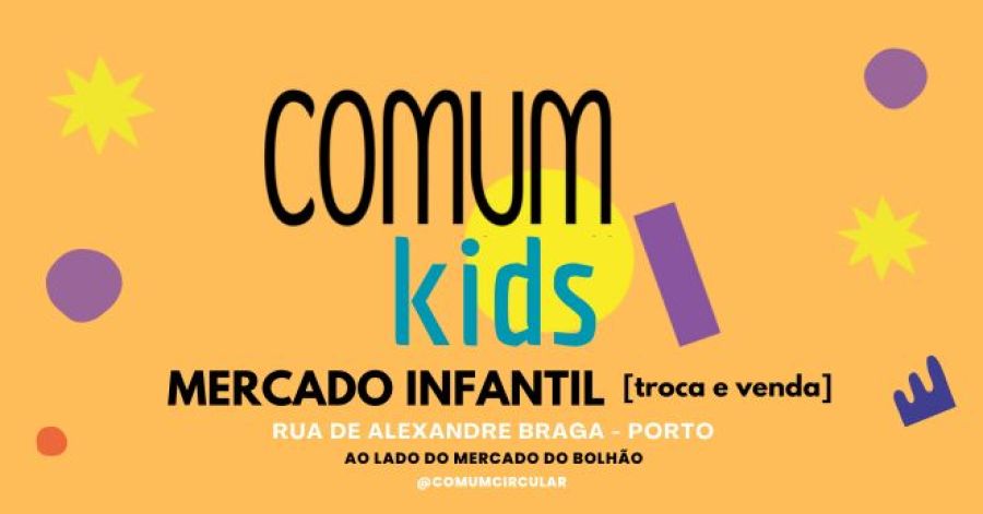 ComumKids - Mercado de Troca e Venda de Segunda Mão para Crianças