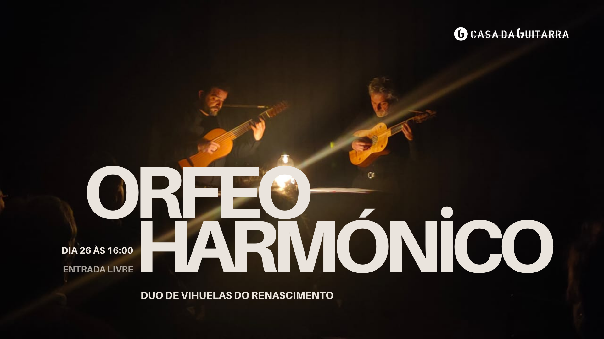 No dia 26 de abril, Orfeo Harmónico dá a conhecer uma parte esquecida do repertório da vihuela do século XVI