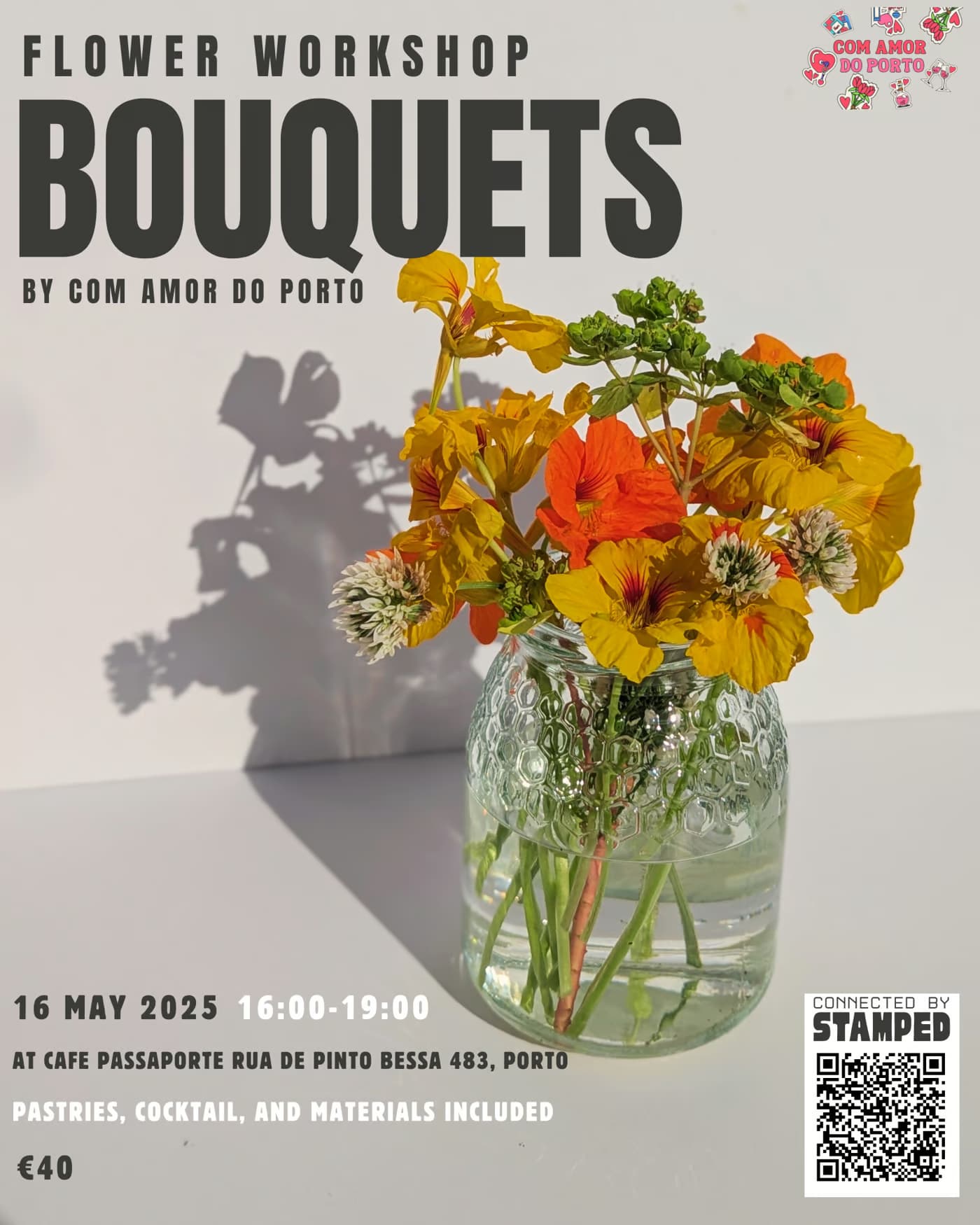 Arranjos de Bouquets de Com Amor do Porto