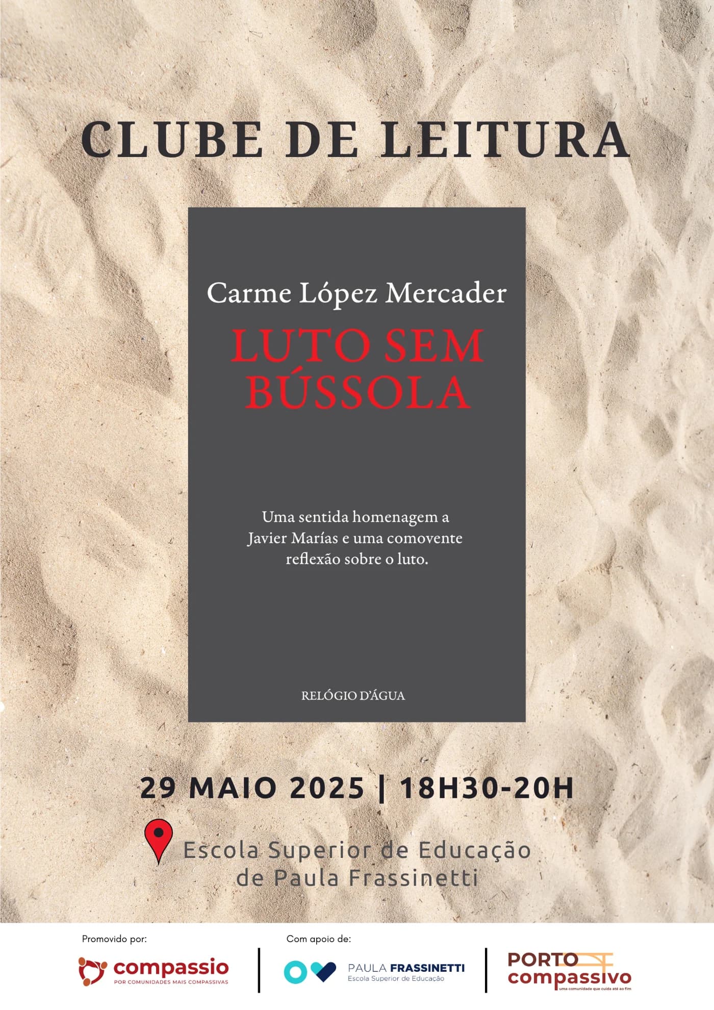 Clube de leitura da Compassio - Luto sem bússola