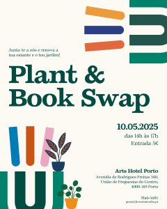 Mercado de Troca de Livros e Plantas