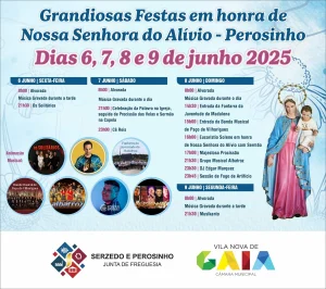 Festas de Nossa Senhora do Alívio 2025 – Perosinho