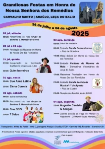 Festas de Nossa Senhora dos Remédios 2025 – Leça do Balio