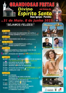 GRANDIOSAS FESTAS em honra do Divino Espírito Santo