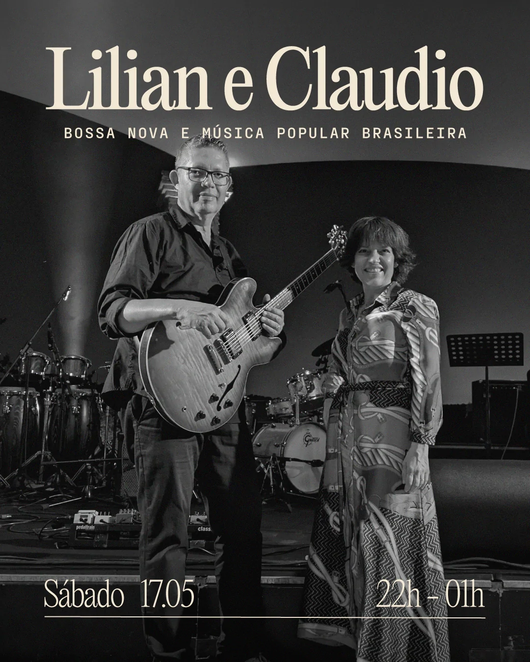 Lilian Raquel e Cláudio César Ribeiro no Angel's Share