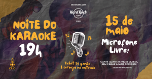 Noite do Karaoke no Hard Rock Cafe Porto