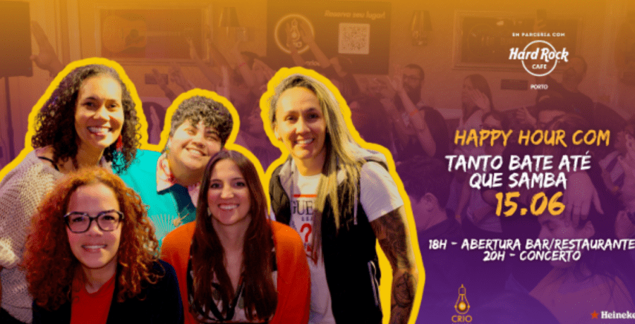 Samba com Tanto Bate até que Samba! no Hard Rock Cafe Porto
