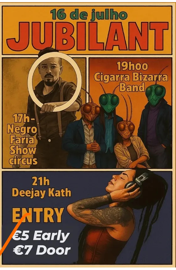 Negro Faria, Cigarra Bizarra e Deejay Kath