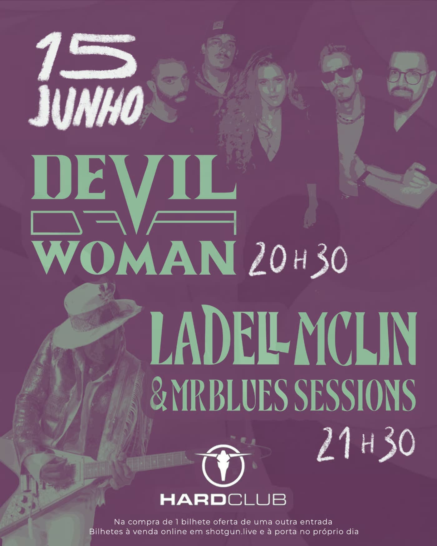 Blues em Dose Dupla no Hard Club: Devil Of A Woman + Ladell Mclin & Mr. Blues Sessions