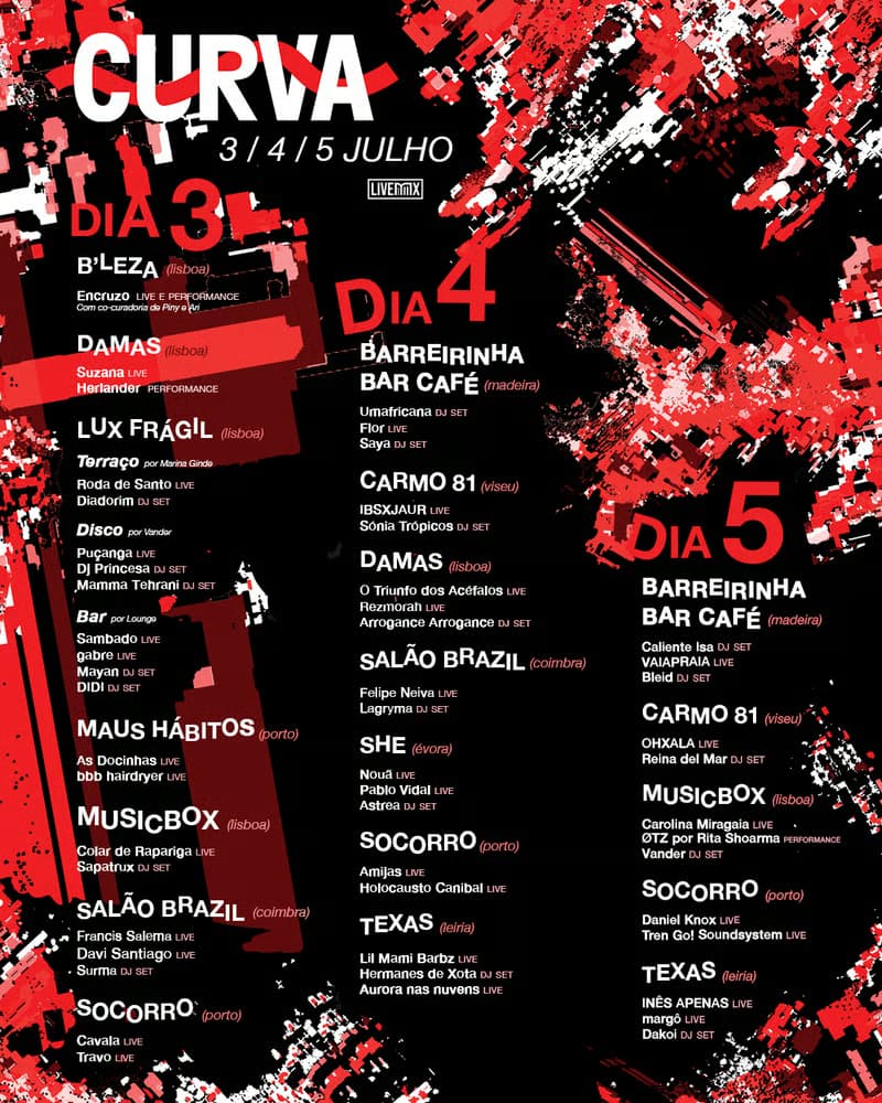 Festival Curva : BBB Hairdrayer + As Docinhas ao Vivo