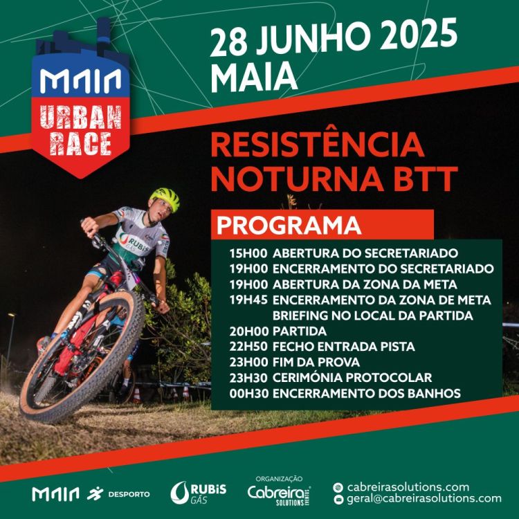 Maia Urban Race – Pedalar sob as estrelas da Maia