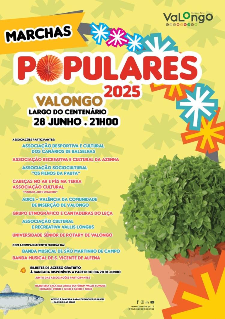 Marchas populares de Valongo a 28 de junho